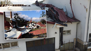 Ders sırasında okulu hortum vurdu! Kabusu yaşadılar