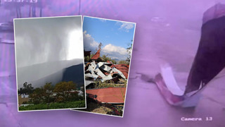 Ortalığı savaş alanına çeviren hortum saniye saniye kamerada