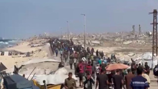 Onbinlerce Filistinli'nin evlerine yani Gazze'ye dönüş yolculuğu devam ediyor