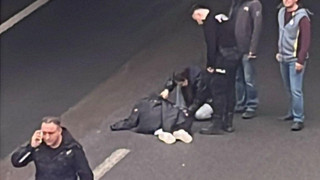 Köprüde tartışan kadınlardan biri metrelerce yüksekten kendini aşağı attı!