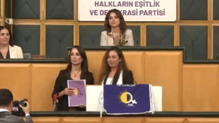 Bunu da gördün Türkiye: PKK'lı terörist Meclis'te kürsüye çıkarıldı!