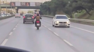 İstanbul trafiğinin göbeğinde ters yön canavarı kamerada!