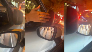 Trafik magandası trafikte tartıştığı kadın sürücüye kabusu yaşattı