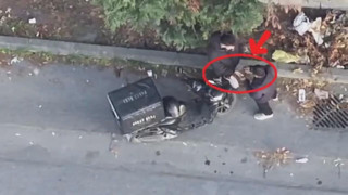 Sokakta uyuşturucu ticaretine suçüstü! Dron kamerasına yakalandılar