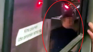 Eli sopalı trafik magandası otobüs şoförüne saldırdı