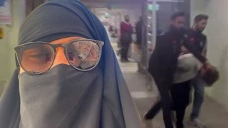 Ankara'da metroda kara çarşaflıyla dolaşan erkek alarmı!