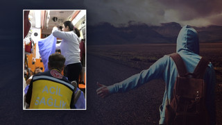 Otostopçuları aracına almak istedi; gözlerini ambulansta açtı!