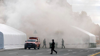 Sırbistan'da parlamento binası önünde ''terör'' saldırısı
