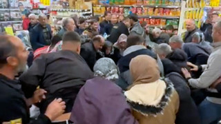 Bin liralık televizyon marketi savaş alanına çevirdi!