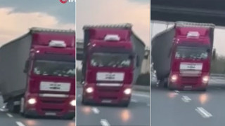 İstanbul Kuzey Marmara Otoyolu'nda saç baş yolduran görüntü!