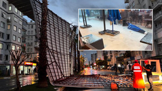 Aniden bastıran sağanak, dolu ve fırtına hayatı felç etti