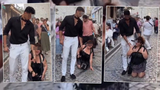 Beyoğlu'nda bir kadını boynuna tasma takıp gezdirmişti; ikisi de tutuklandı!