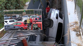 İstanbul'da şoke eden kaza: Kadın sürücü otoparkı savaş alanına çevirdi