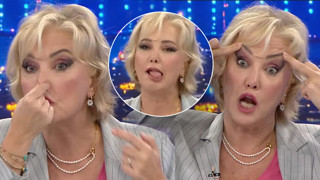 Berna Laçin canlı yayında şekilden şekile girdi; sosyal medya yıkıldı