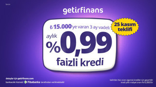 GetirFinans’tan tek güne özel %0,99 faizli kredi fırsatı