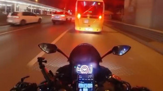 ''Allah'ım sana geliyorum'' diyen motosikletlinin duası az kalsın kabul oluyordu!