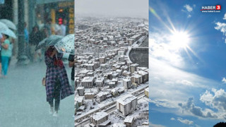 Önce yağmur, sonra kar ardından da güneş... Hava durumu kafa karıştırmaya devam ediyor!