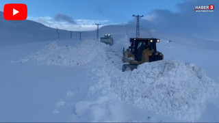 Bu kareler bugün Türkiye'de çekildi... Kar kalınlığı dozeri de aştı!