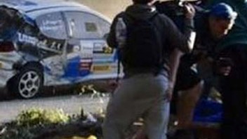 Ralli yarışında feci kaza !