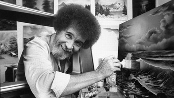 Sevilen ressam Bob Ross'un ilk tablosuna rekor ücret