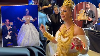 Sosyal medyanın fenomen gelinin düğünü de, takıları da, misafirleri de olay oldu!