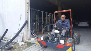 Ankaralı oto-elektrik ustası kendi go-kart aracını üretmeyi başardı