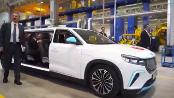 Togg'un Türkiye'de tek olan limuzin modeli ilk kez görüntülendi!