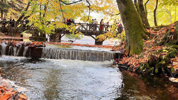 Türkiye'nin sonbahar manzarasıyla büyüleyen cennetine ziyaretçi akını