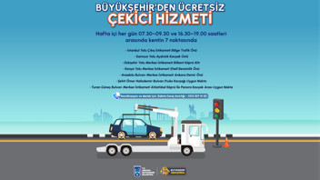 Ankara Büyükşehir Belediyesi'nden çekici hizmeti