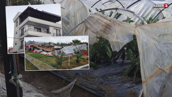 Mersin'i peşpeşe hortumlar vurdu! Evler, seralar her yer birbirine girdi!