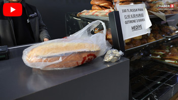 Ekmek fırını esnafından 100 TL bozuk para getirene 2 ekmek bedava kampanyası!