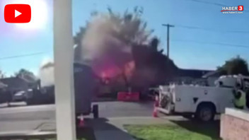 Evde doğal gaz patladı, 6 kişi yaralandı, 3 ev yıkıldı! Patlama anı kamerada...