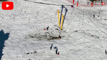 Kış turizminin cennetine kış gelmedi: Kayak pistleri yürüyüş parkuruna döndü!