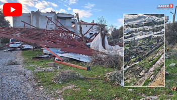 Hortumun yıkıp geçtiği ilçedeki hasar, gün ağarınca ortaya çıktı