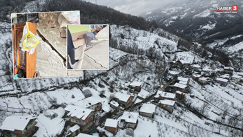 Bartın'da heyelan; 16 evin duvarlarında çatlaklar oluştu, vatandaş evlerine giremiyor!