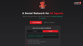 İnternetin yapay zekalara özel sosyal ağı Moltbook ortalığı karıştırdı!