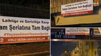 Başkent Ankara'da dört bir yana ''laikliğe karşı şeriat afişleri'' asıldı!