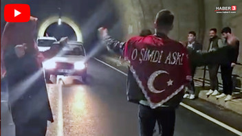 Asker uğurlama eğlencesinde trafiği birbirine katanlar tek tek yakalandı!