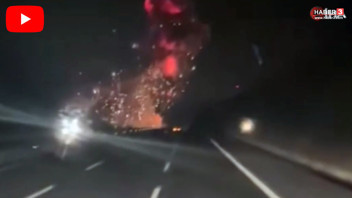 Balıkesir'de Pilot binbaşının şehit olduğu F-16 savaş uçağının düşme anı kamerada!