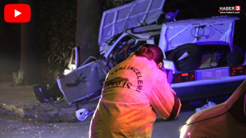Yokuş aşağı aşırı sürat felaketle sonuçlandı: Duvara çarpan aracı sürücünün mezarı oldu