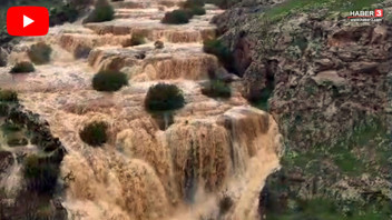 Kuraklık nedeniyle yok olma noktasına gelen dev şelale yeniden coştu!