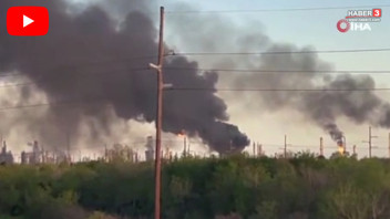 ABD'nin dev petrol rafinerisinde büyük patlama! Alevler göğe yükseldi!