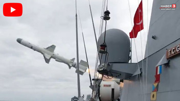 Türkiye'nin milli grururu Atmaca denizden ateşlenip kara hedefini tam 12'den vurdu!