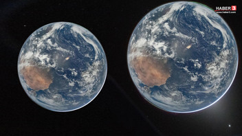 NASA'dan 54 yıl arayla büyüleyen Dünya paylaşımı