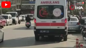 Polisten kaçan 2 tekerlekli trafik canavarı, yayaya çarptı!