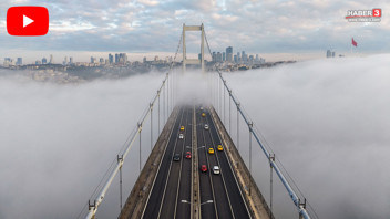 İstanbul sise teslim oldu, 15 Temmuz Şehitler Köprüsü gözden kayboldu, trafik durdu!
