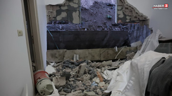 istinat duvarı çöküp, evlerin içine girdi: 10 daire tahliye edilirken, bir anaokulu da tatil edildi