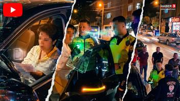 Bu seferki trafik canavarı bir kadın çıktı... Polisten kaçarken ortalığı savaş yerine çevirdi!