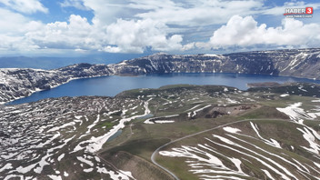Türkiye'nin zirvesindeki eşsiz güzellik dron kamerasında! Burası Nemrut...
