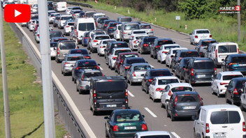 Tatil keyfi bitti, dönüş çilesi başladı! Trafik durma noktasında!